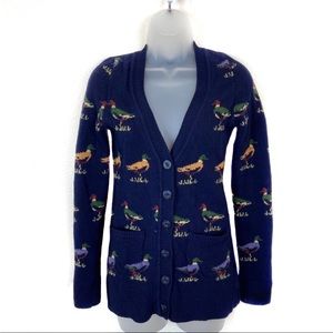 Anthropologie Hwr Label Xs Navy Duck 
